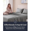 image:imageBeckham Hotel Collection Queen 4 Piece Cooling Sheet Set for Hot Sleepers Silky Soft Breathable amp Cooling Summer Bed Sheets  Fits Mattress Up to 16 Deep Pockets  Wrinkle amp Fade Free Gray04  Dark Gray