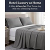 image:imageBeckham Hotel Collection Queen 4 Piece Cooling Sheet Set for Hot Sleepers Silky Soft Breathable amp Cooling Summer Bed Sheets  Fits Mattress Up to 16 Deep Pockets  Wrinkle amp Fade Free Gray04  Dark Gray