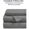 image:imageBeckham Hotel Collection Queen 4 Piece Cooling Sheet Set for Hot Sleepers Silky Soft Breathable amp Cooling Summer Bed Sheets  Fits Mattress Up to 16 Deep Pockets  Wrinkle amp Fade Free Gray04  Dark Gray