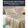 image:imageBeckham Hotel Collection Queen 4 Piece Cooling Sheet Set for Hot Sleepers Silky Soft Breathable amp Cooling Summer Bed Sheets  Fits Mattress Up to 16 Deep Pockets  Wrinkle amp Fade Free Gray05  Sand