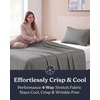image:imageBeckham Hotel Collection Queen 4 Piece Cooling Sheet Set for Hot Sleepers Silky Soft Breathable amp Cooling Summer Bed Sheets  Fits Mattress Up to 16 Deep Pockets  Wrinkle amp Fade Free Gray04  Dark Gray