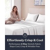 image:imageBeckham Hotel Collection Queen 4 Piece Cooling Sheet Set for Hot Sleepers Silky Soft Breathable amp Cooling Summer Bed Sheets  Fits Mattress Up to 16 Deep Pockets  Wrinkle amp Fade Free Gray01  White