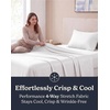 image:imageBeckham Hotel Collection Queen 4 Piece Cooling Sheet Set for Hot Sleepers Silky Soft Breathable amp Cooling Summer Bed Sheets  Fits Mattress Up to 16 Deep Pockets  Wrinkle amp Fade Free Gray01  White
