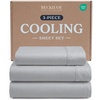image:imageBeckham Hotel Collection Queen 4 Piece Cooling Sheet Set for Hot Sleepers Silky Soft Breathable amp Cooling Summer Bed Sheets  Fits Mattress Up to 16 Deep Pockets  Wrinkle amp Fade Free Gray03  Gray